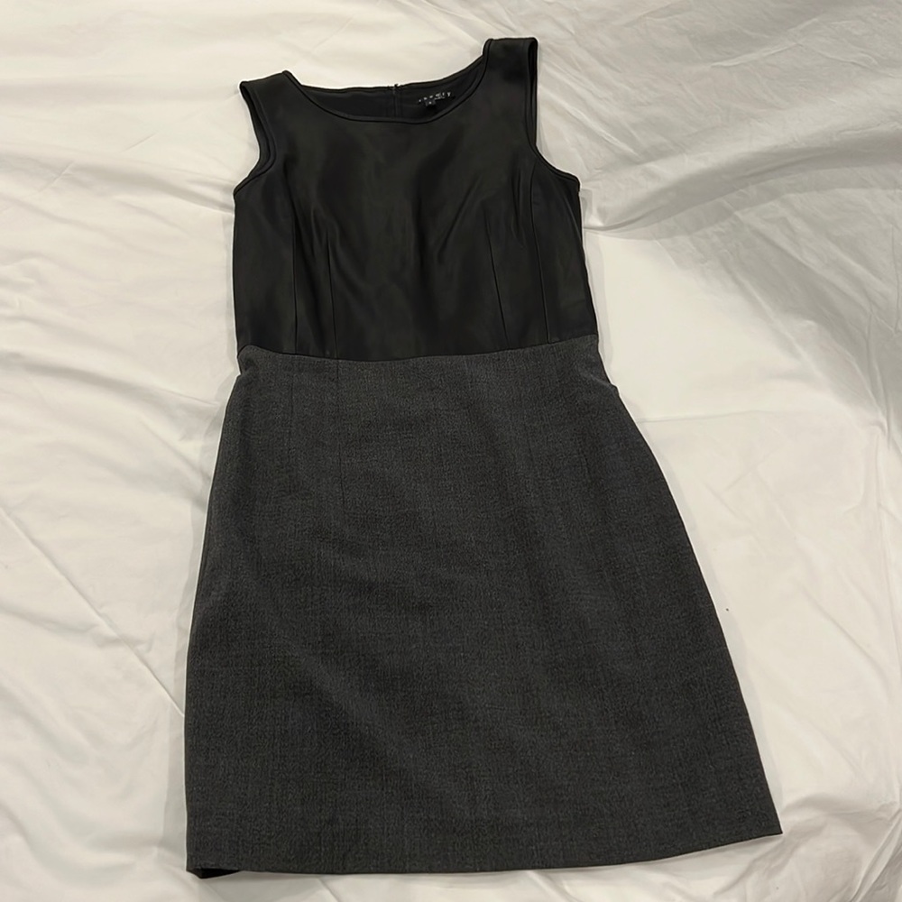 Theory Black/Grey Work Dress